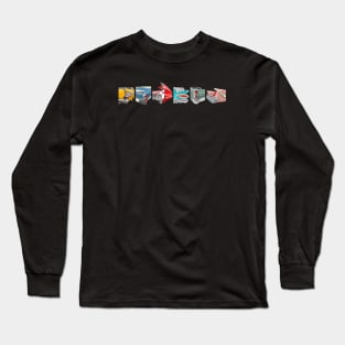 Vintage cars shapes Long Sleeve T-Shirt